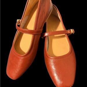 & Other Stories Tan Mary Jane Flats